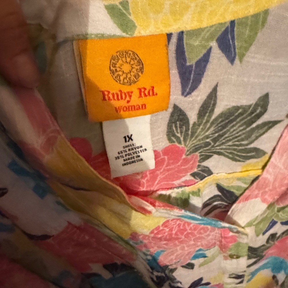 Ruby Rd. Colorful Floral Blouse - Picture 2 of 3